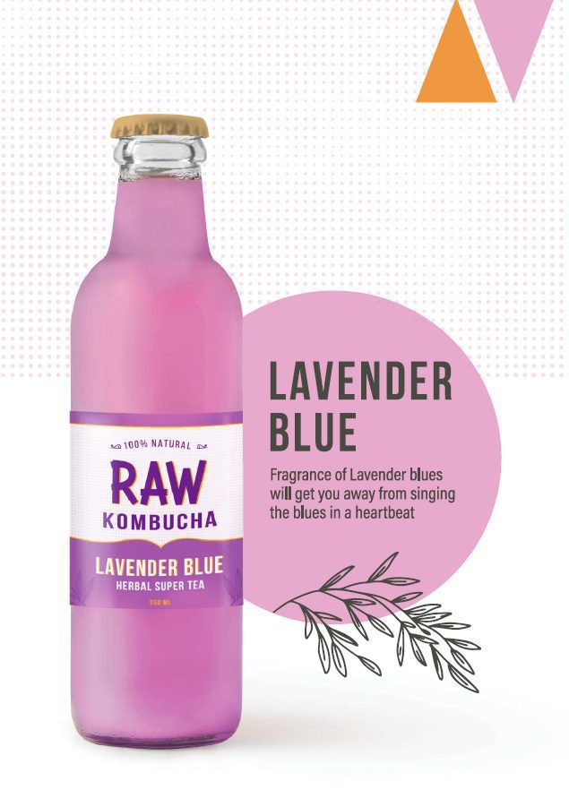 Lavender Blue Herbal Super Tea Kombucha product image