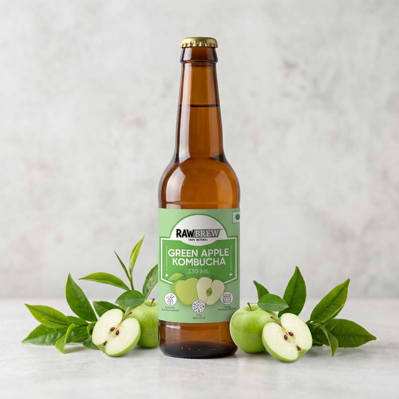 RawBrew Kombucha Green Apple product image