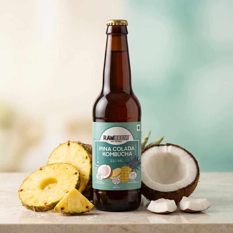 RawBrew Kombucha Pina Colada product image