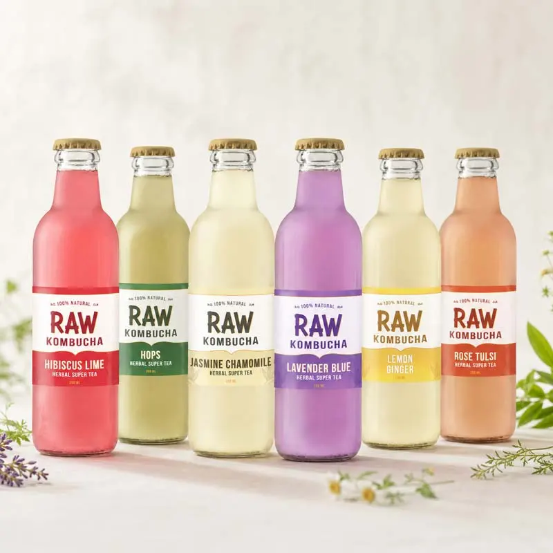 Herbal and floral kombucha