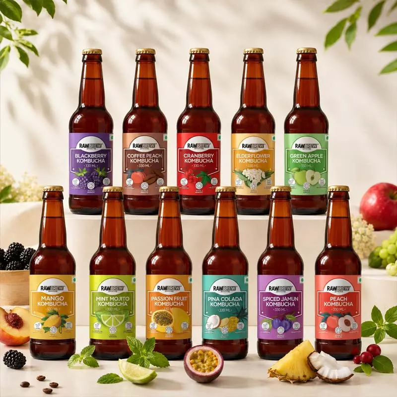 Fruit based kombucha