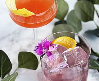 A glass with kombucha