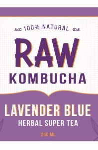 Lavender Blue Herbal Super Tea Kombucha (250ml) - Image 5