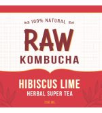 Hibiscus Lime Herbal Super Tea Kombucha (250ml) - Image 4