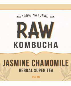 Jasmine Chamomile Herbal Super Tea Kombucha (250ml) - Image 4