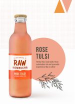 Rose Tulsi Herbal Super Tea Kombucha (250ml)